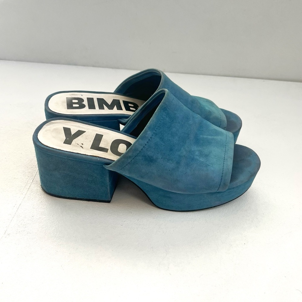 Bimba y Lola | Blue Suede Platform Heels